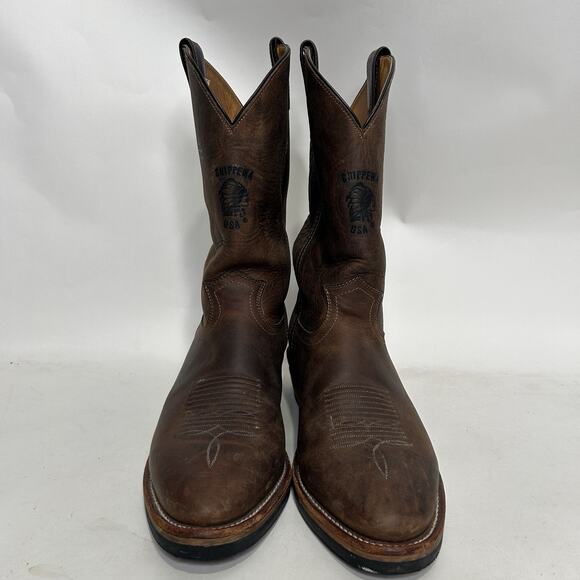 Chippewa Apache 12 Inch Cowboy Boots “Soronto Bay Brown” main image 5